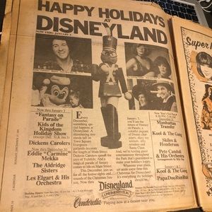 Disney AD for Disneyland & Cinderella Newspaper